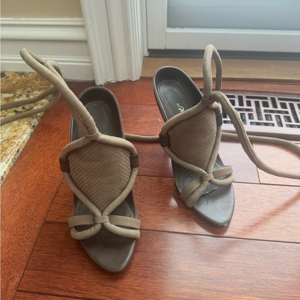 Philipp Plein Beige and Brown Sandals for Women